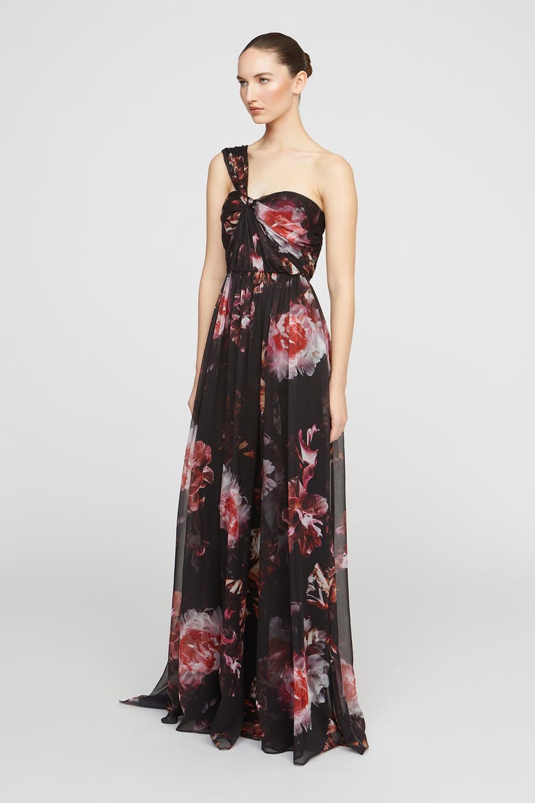 Lina Chiffon Gown, Alternate, color, Night Lotus