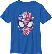 Marvel: Spider-Man Boy's Marvel Spider-Man Americana Spidey Mask Graphic T-Shirt