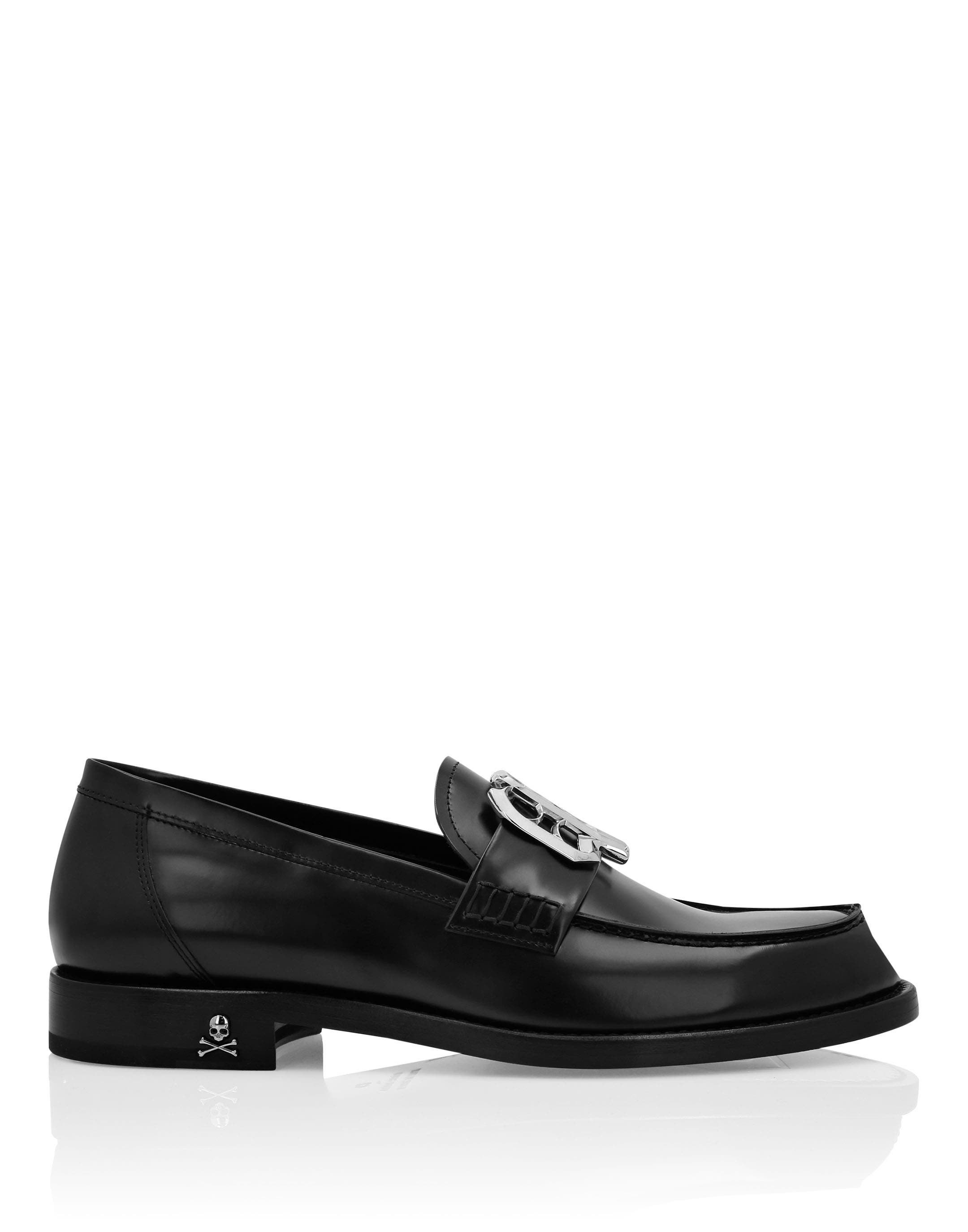 Calf Skin Leather Moccasin Unisex, Alternate, color, black