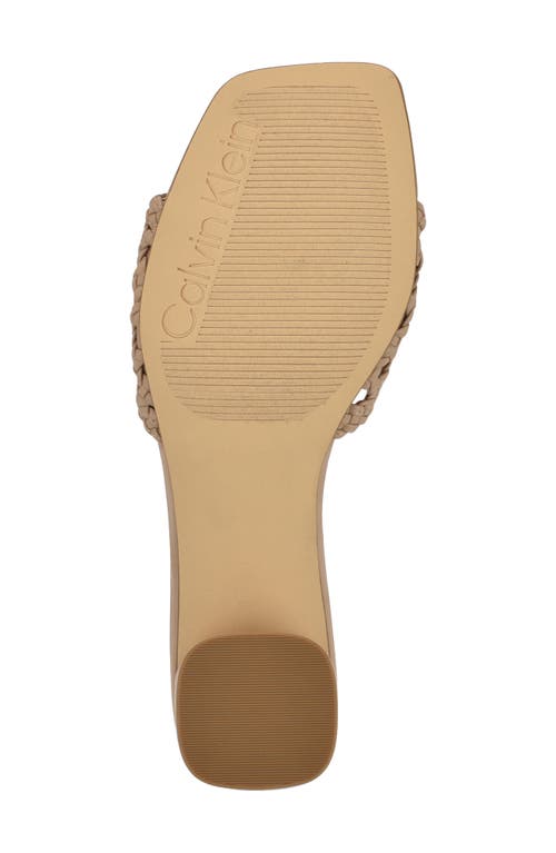 Calvin Klein Brianny Sandal In Light Natural