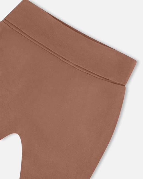 Deux Par Deux Baby Boy's Printed Organic Cotton Top And Pant Set Brown, Beige, And Monkey In Brown, Beige, And Monkey