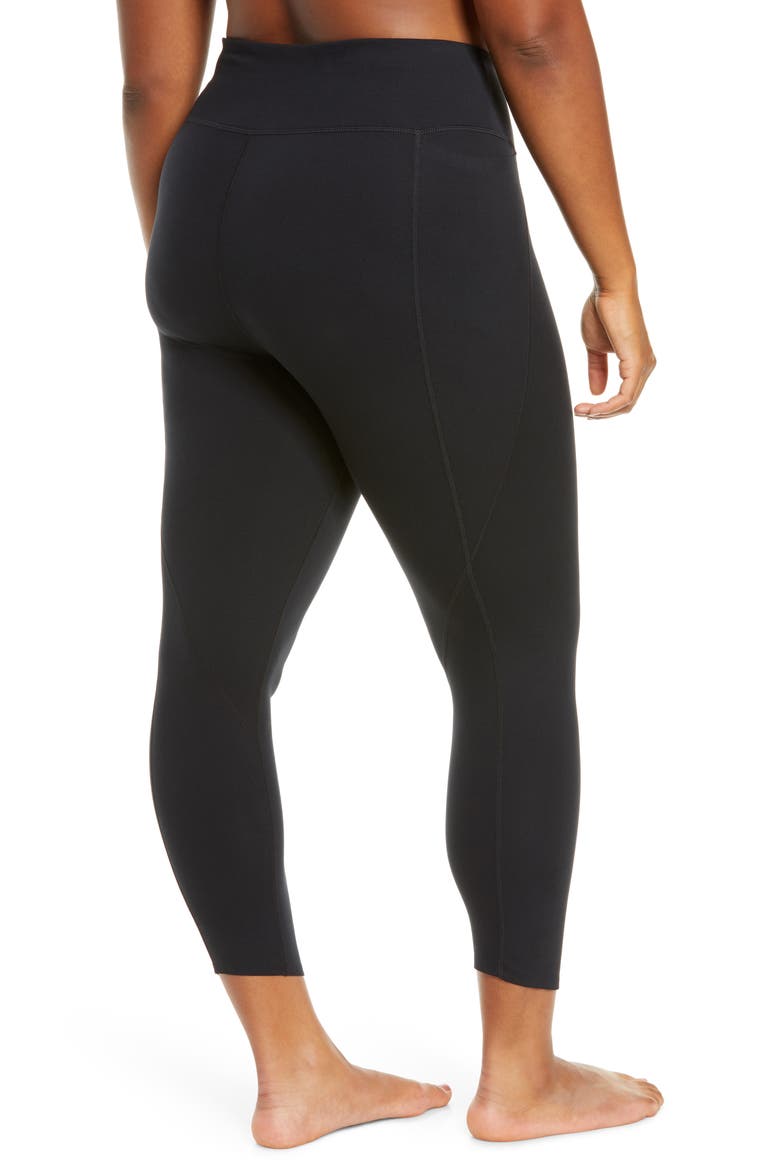 Studio Lite High Waist Pocket 7/8 Leggings, Alternate, color, BLACK