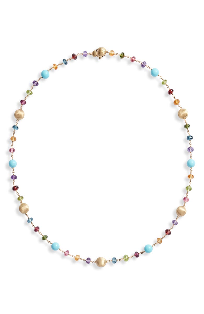 Marco Bicego Africa Semiprecious Stone Collar Necklace, Main, color, 