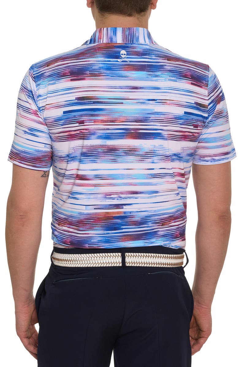 Robert Graham Watzmann Broken Stripe Performance Golf Polo, Alternate, color,