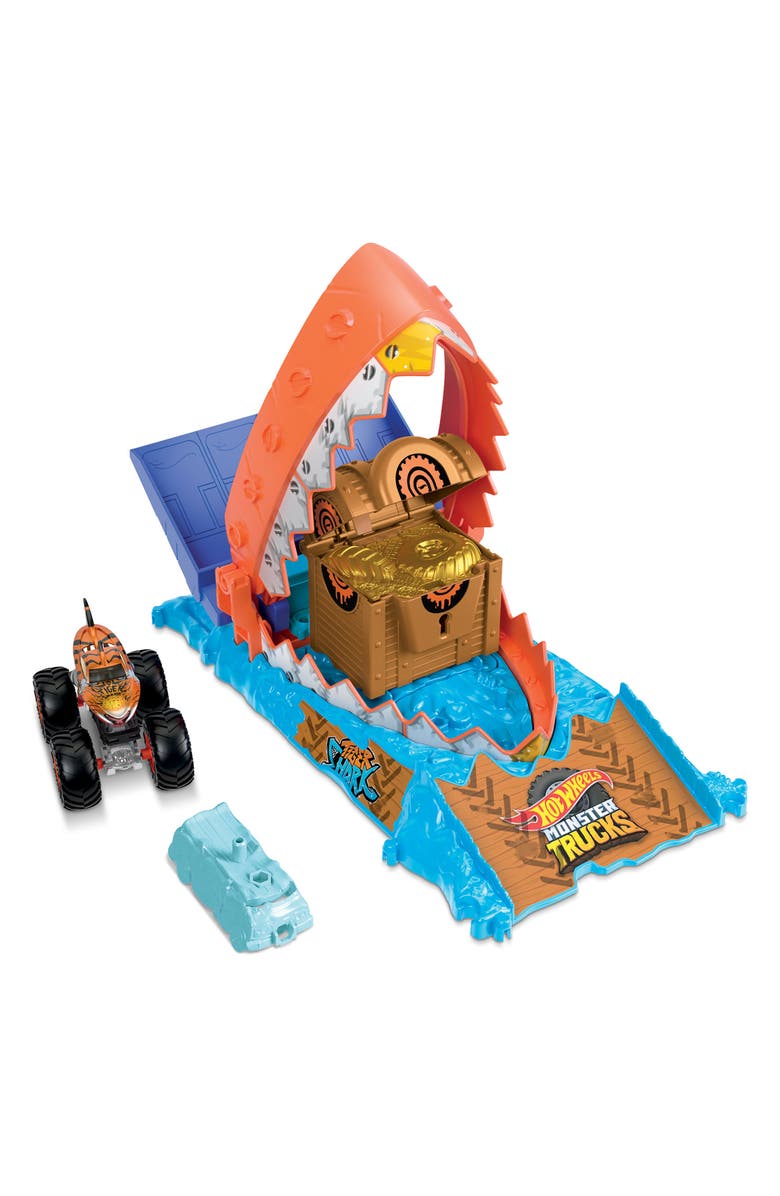 Hot Wheels <sup>®</sup> Monster Trucks Arena Smashers Treasure Chomp Challenge Playset, Alternate, color,