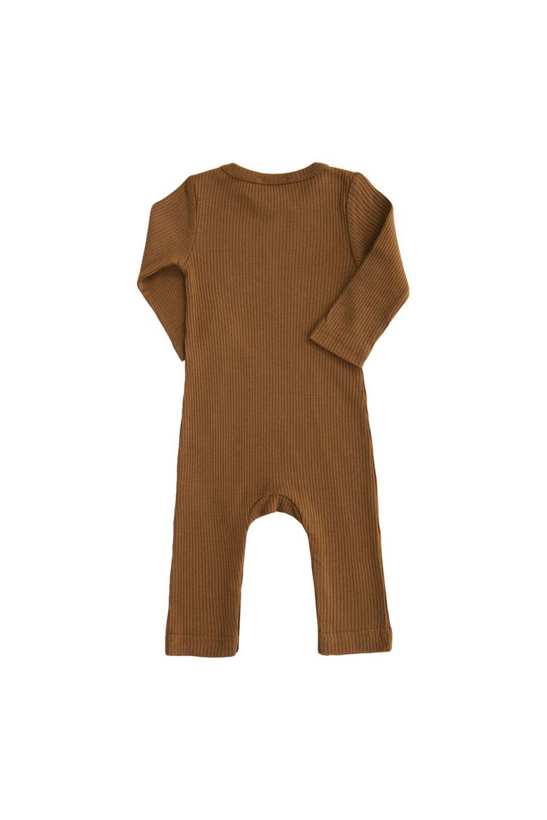 Long Sleeved Modal Romper, Alternate, color, Brown