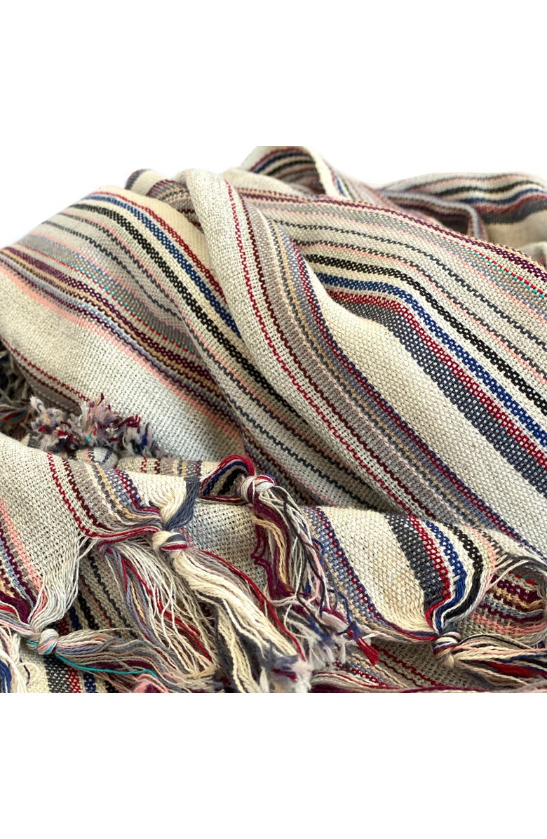 Eco Hilana Casablanca Sustainable Turkish Towel / Blanket, Alternate, color, Gray