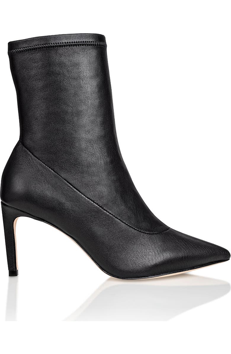 Joan Oloff Shoes Dakota Stretch Dress Bootie with Stiletto Heel, Main, color, Black