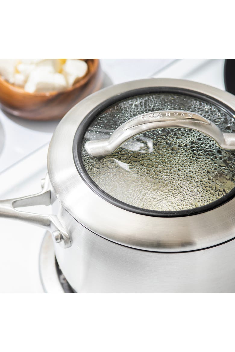 CTX 2.75 Quart Saucepan with Lid, Stainless Steel, Alternate, color, Silver
