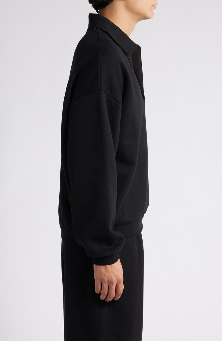 Fear of God Essentials Johnny Collar Fleece Sweatshirt, Alternate, color, 