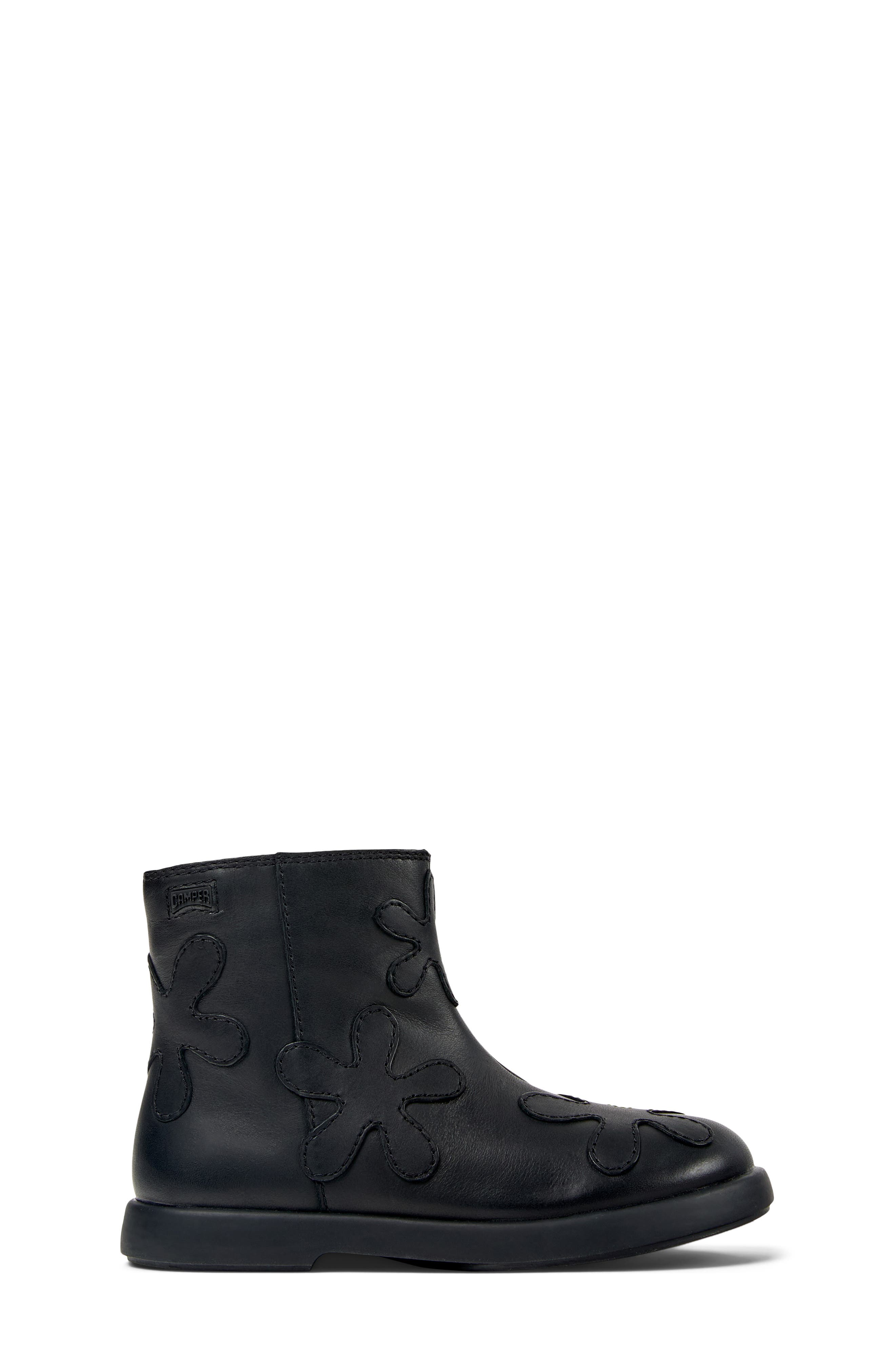 Kids' Duet Leather Boot, Alternate, color, BLACK