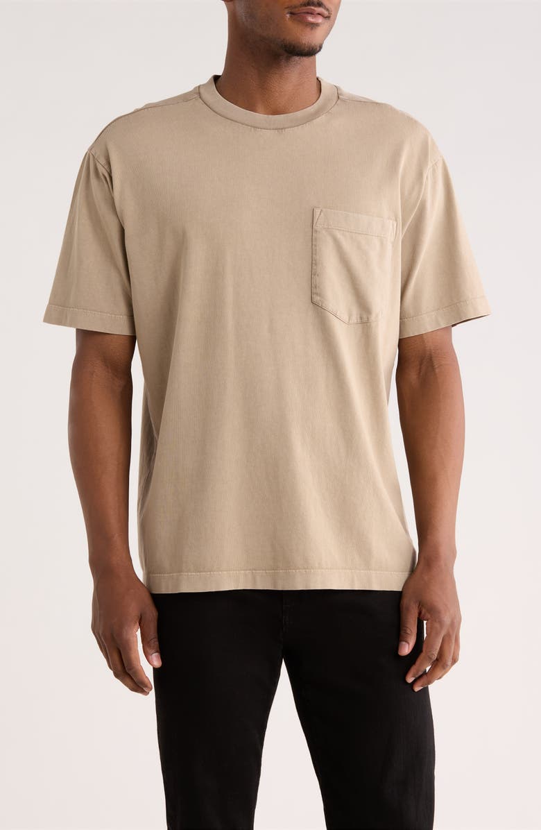 Abound Acid Wash Pocket T-Shirt, Main, color, Tan Teak