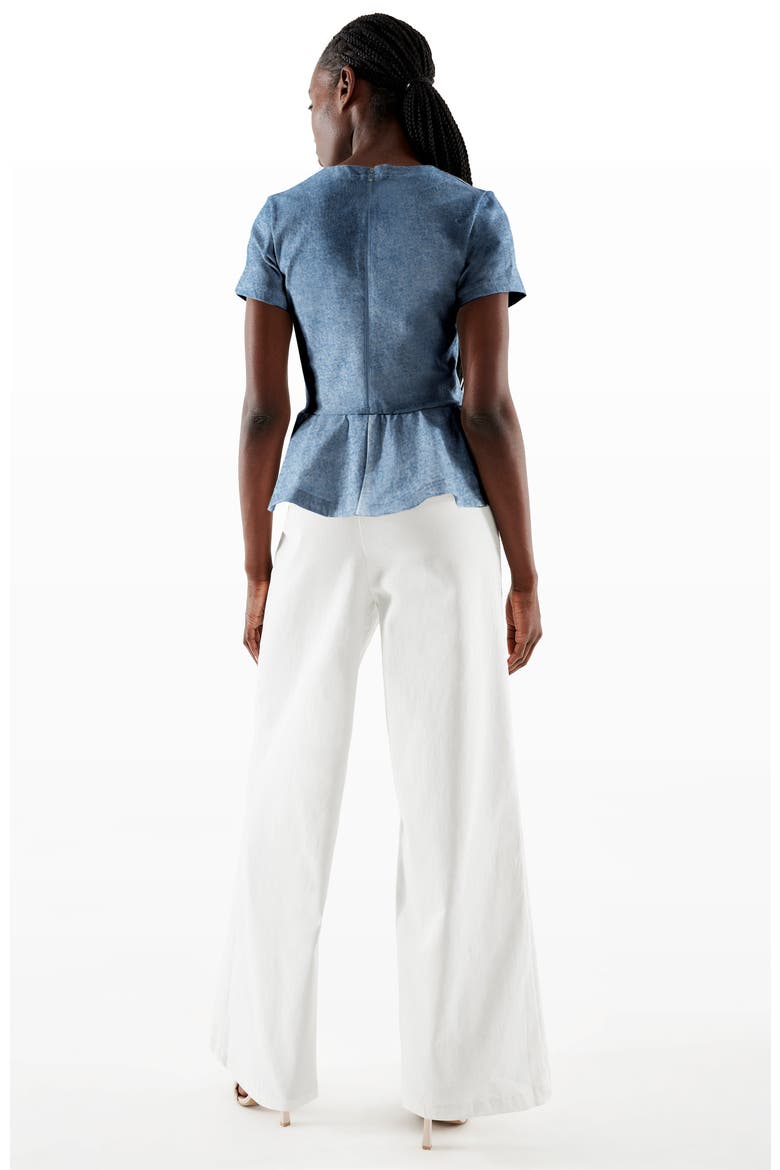 Dominga Denim Top, Alternate, color, Denim