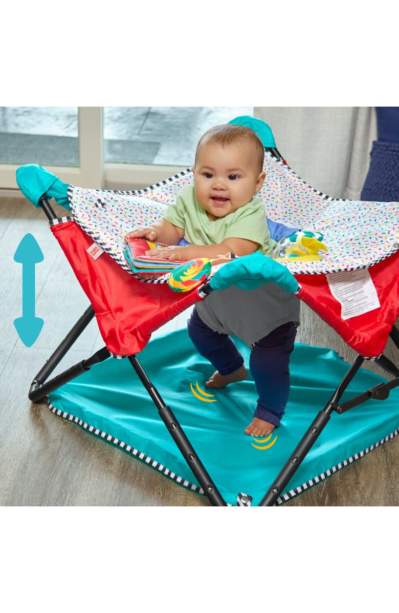BRIGHT STARTS Pop 'N Jump Portable Activity Jumper, Alternate, color, Red