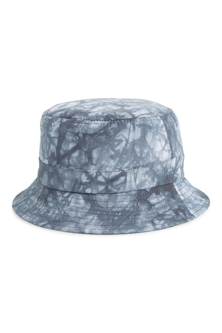 Tie Dye Bucket Hat, Main, color, BLACK