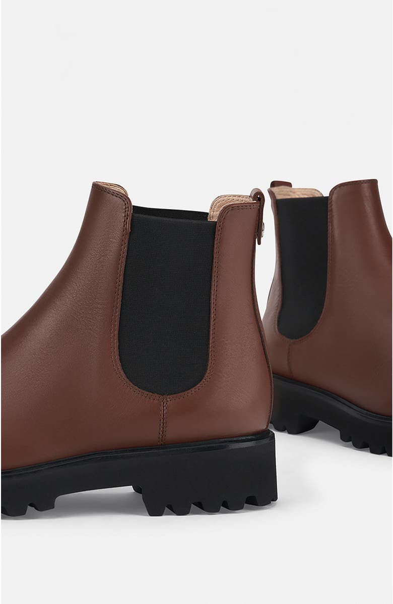 AGL Goldie Beatle In Leather, Alternate, color, Jujube