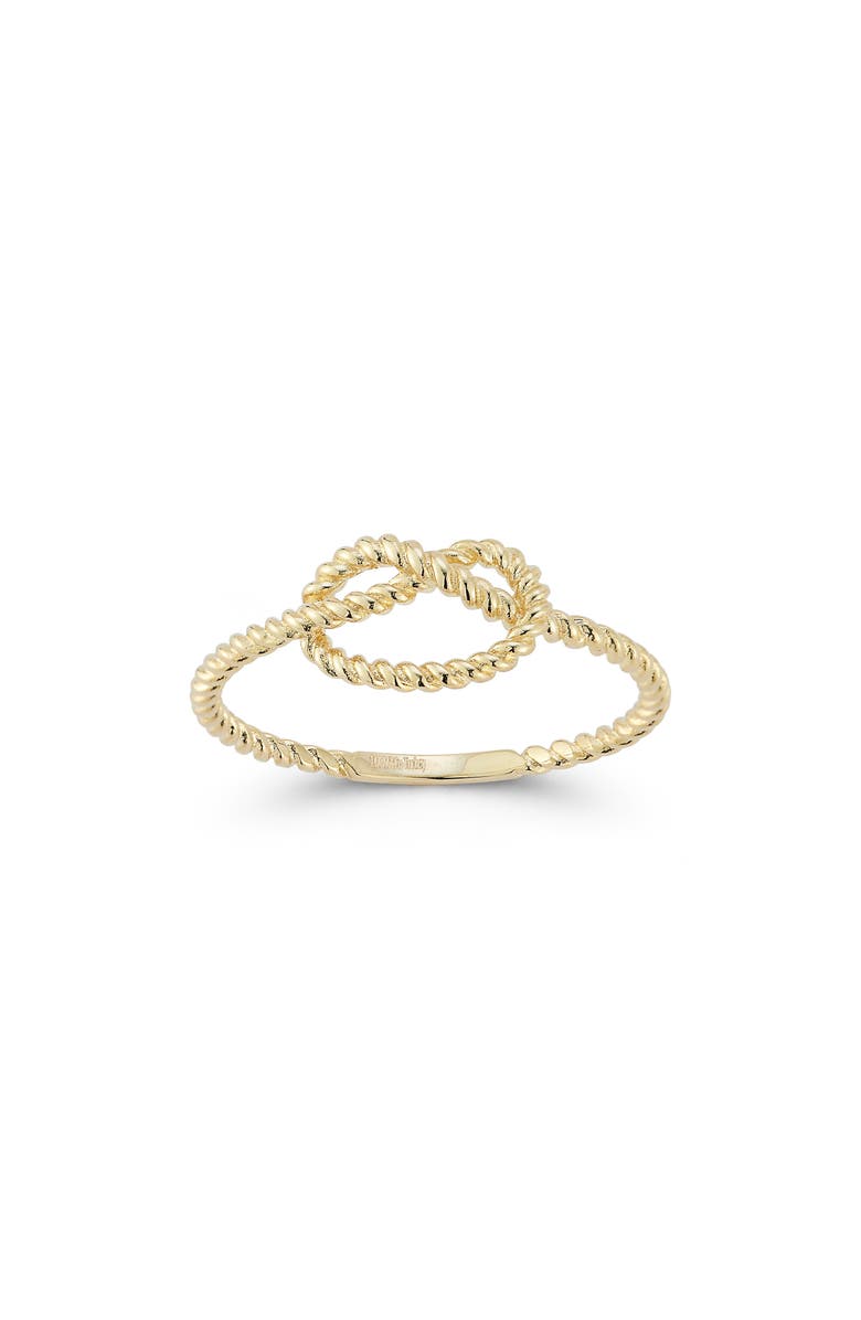 Ember Fine Jewelry Love Knot Ring, Alternate, color, Gold