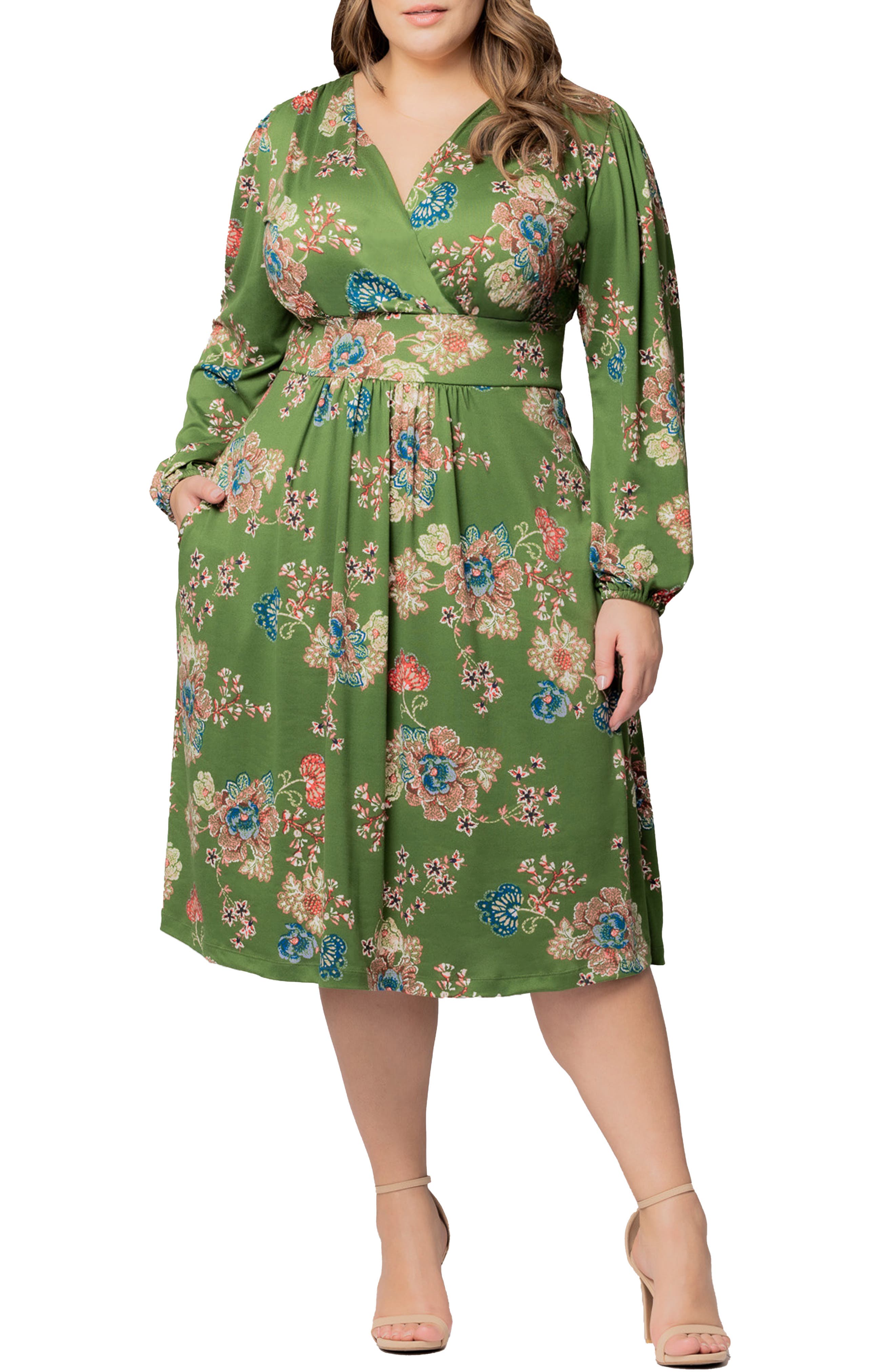 OLIVE FLORAL PRINT