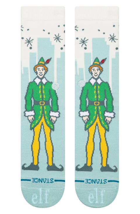 Big City Elf Crew Socks