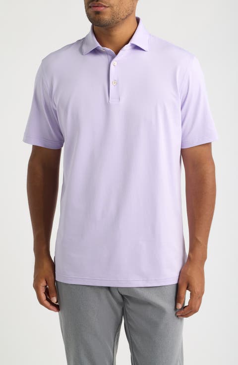 Solid Summer Comfort Performance Jersey Golf Polo