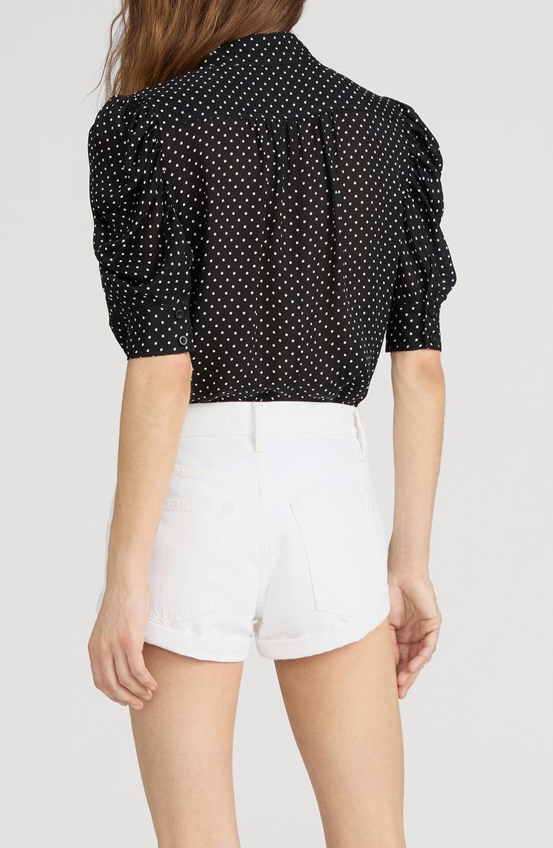 FRAME The Gillian Silk Button-Up Shirt, Alternate, color, Black Multi
