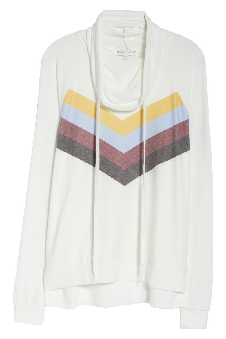 Peachy Lounge Hoodie, Alternate, color, IVORY