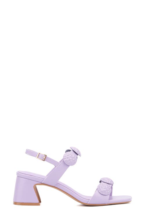 Torgeis Felicia Square Toe Sandal In Lilac