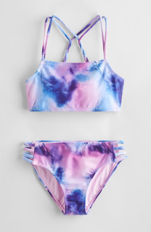 ZELLA GIRL ZELLA GIRL KIDS' TWIST BACK TWO-PIECE SWIMSUIT