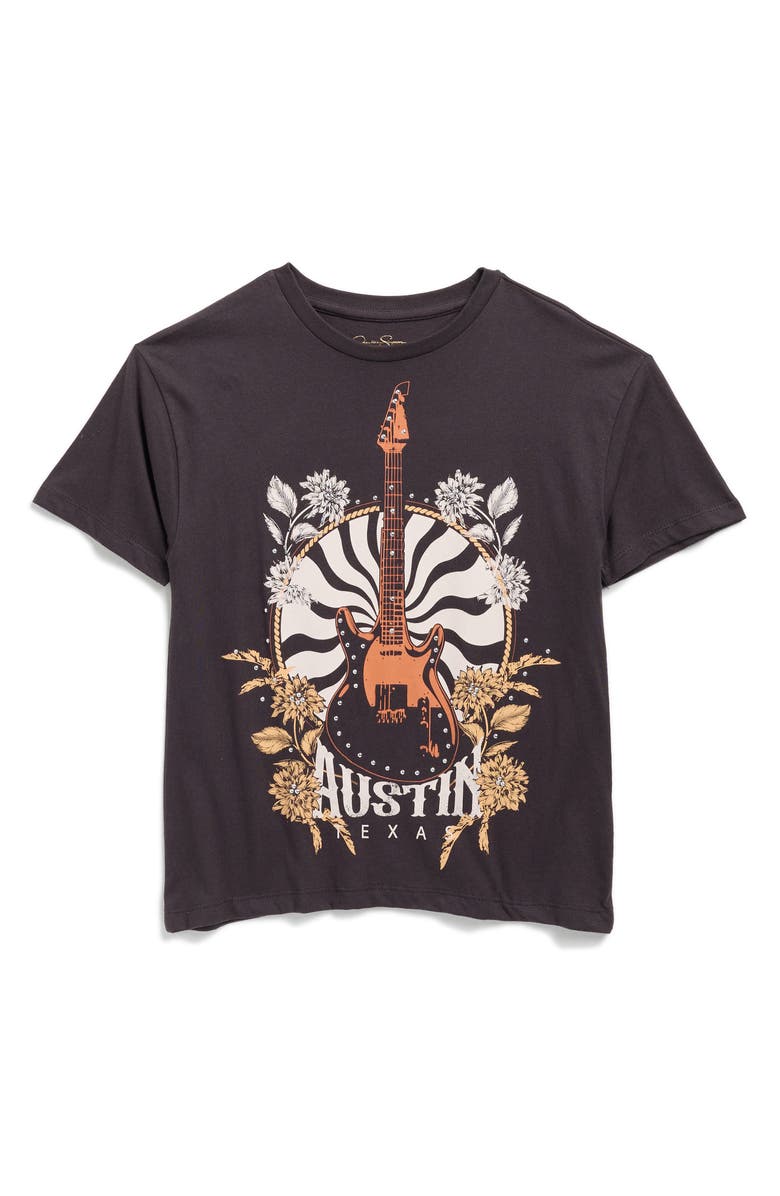 Jessica Simpson Kids' Oversize Cotton Jersey Graphic T-Shirt, Main, color, 