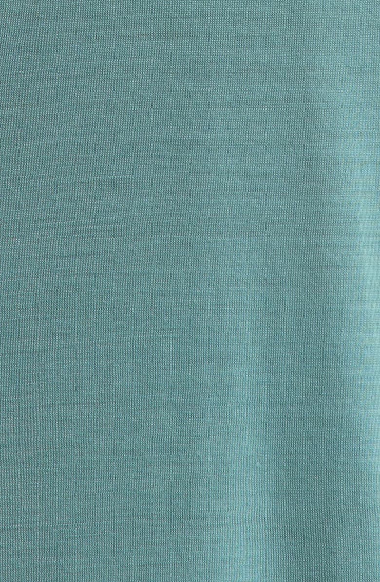 Smartwool Ultralite V-Neck Short Sleeve Merino Wool Blend T-Shirt, Alternate, color, Dusty Teal