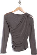 rag & bone Mesh Crossover Top
