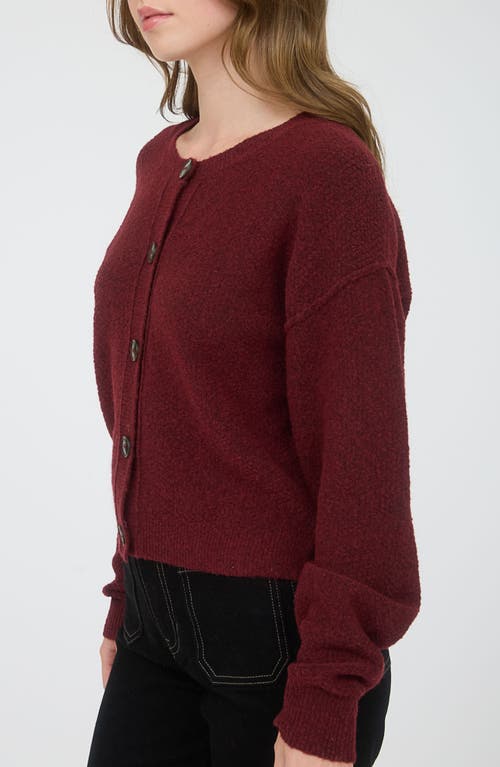 Blu Pepper Crewneck Button Down Cardigan In Neutral