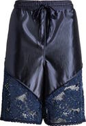 Free People FP Movement Roster Tie Waist Lace Trim Shorts