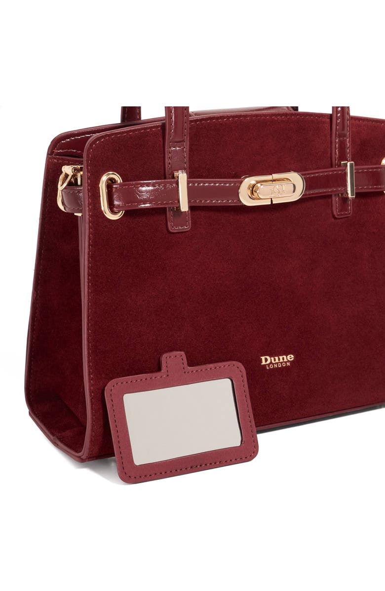 Dune London Dinidefine Tote, Alternate, color, Burgundy
