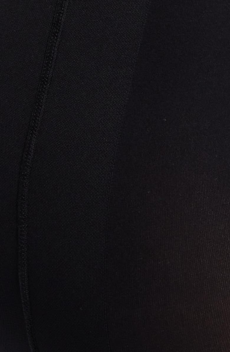 HIGH HEEL JUNGLE Crystal Back Seam Sheer Tights, Alternate, color, Opaque Black