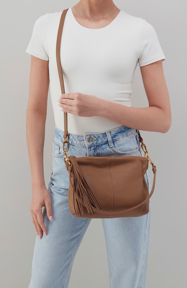 HOBO Kori Leather Crossbody Bag, Alternate, color, Timber Brown