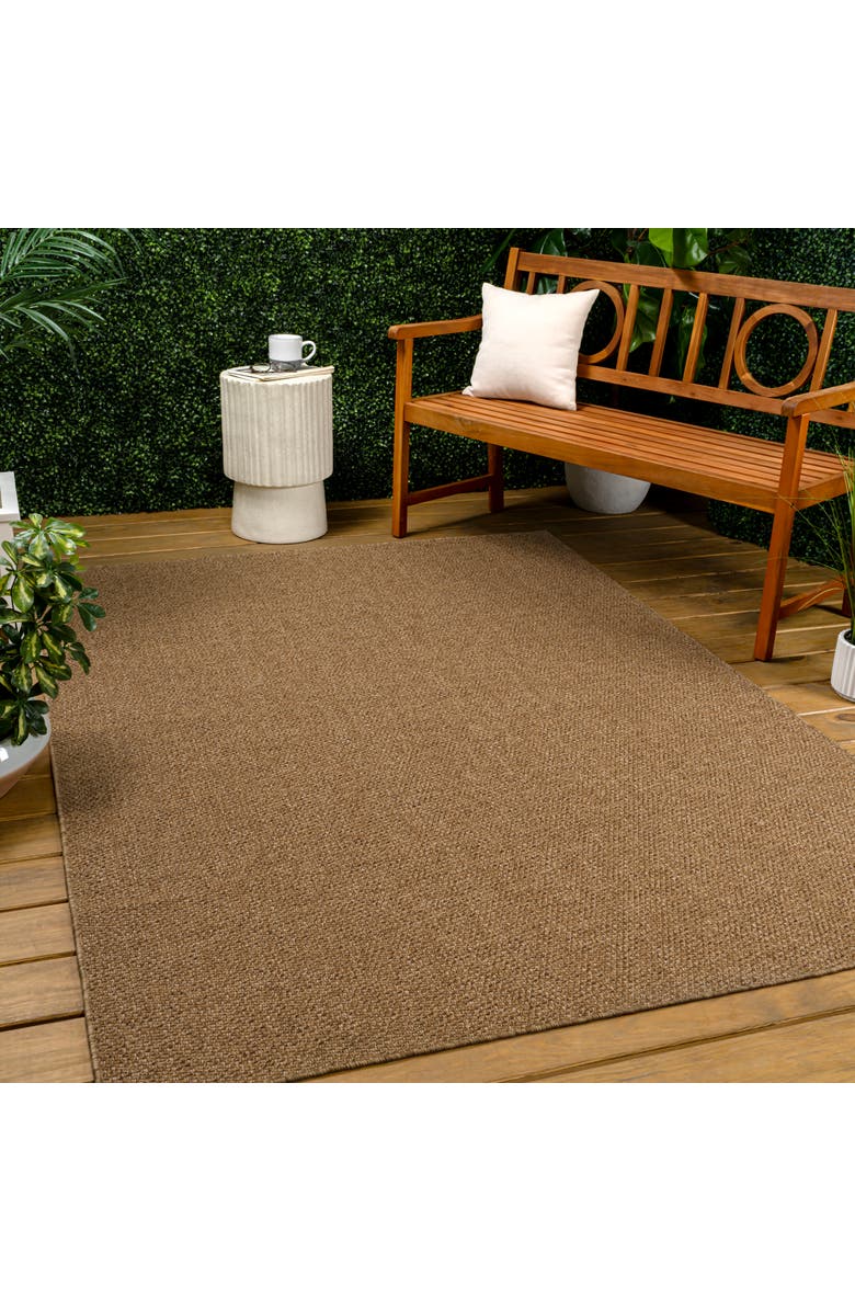 JONATHAN Y Solana Easy Jute Rustic Solid Indoor/Outdoor Area Rug, Alternate, color, Natural