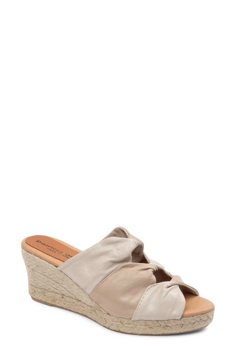 Ginger Espadrille Platform Wedge Slide Sandal (Women)