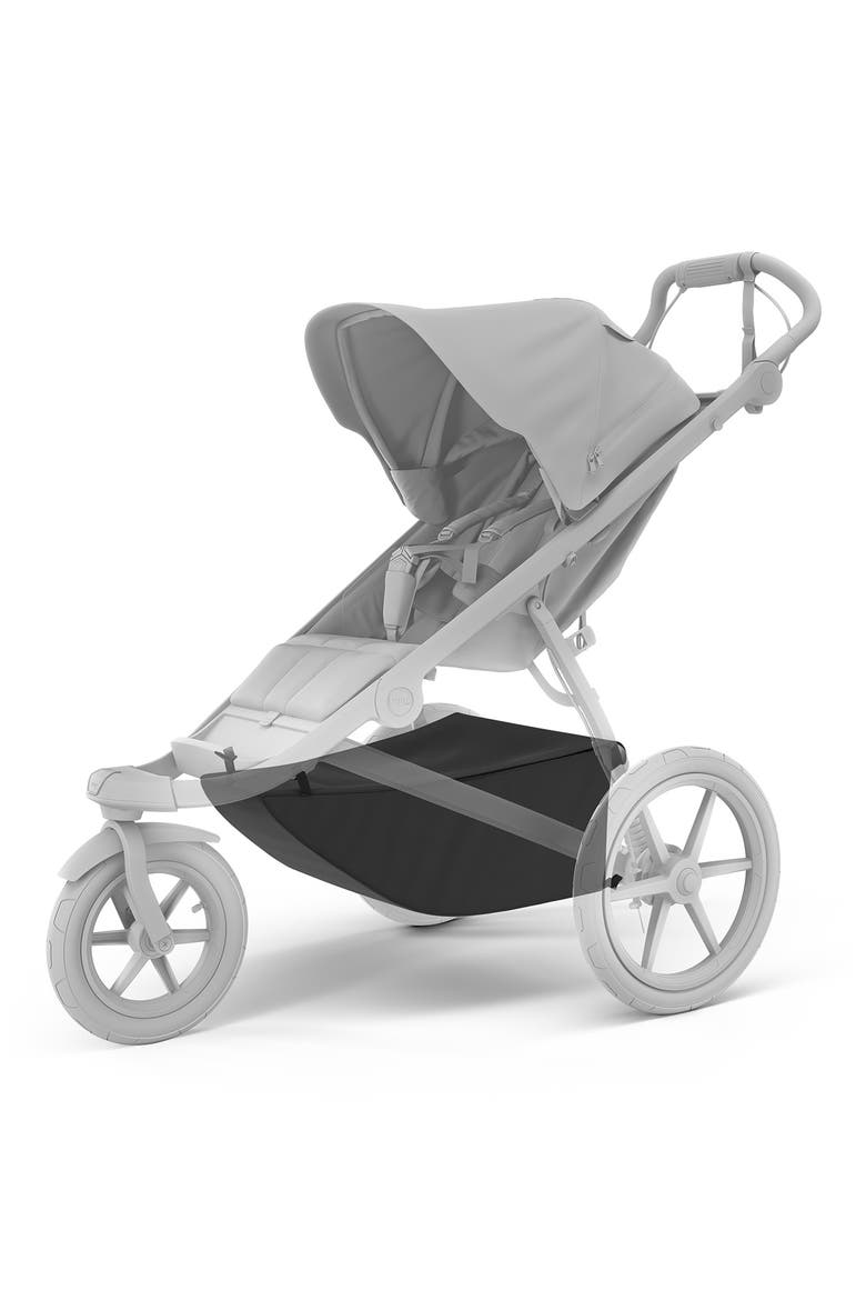 Urban Glide Single Stroller Extended Cargo Basket, Alternate, color, BLACK