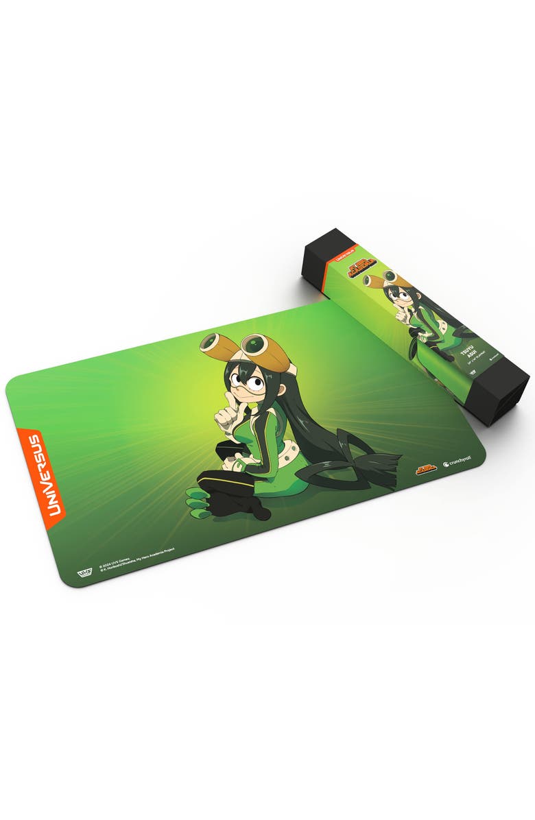 UniVersus My Hero Academia, Girl Power Tsuyu Asui Playmat 24 X 14 Inches, Alternate, color, Multicolored