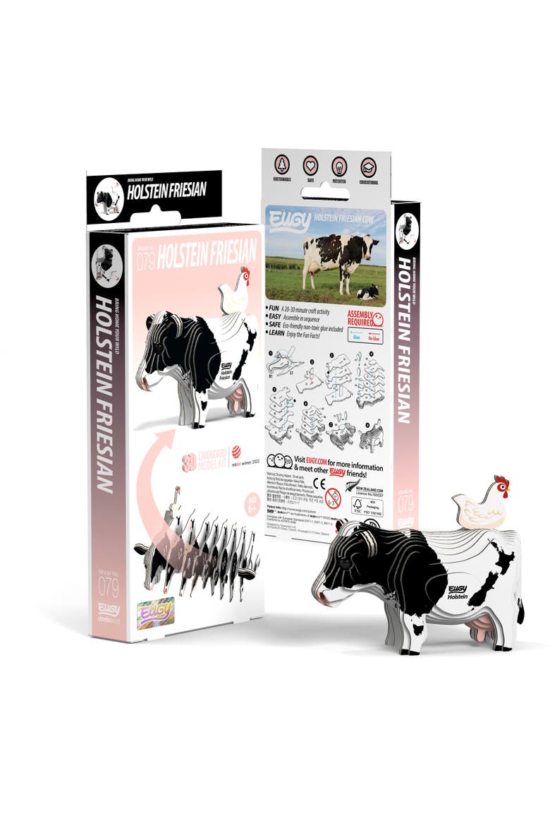 Holstein Cow 3D Puzzle, Main, color, No Color