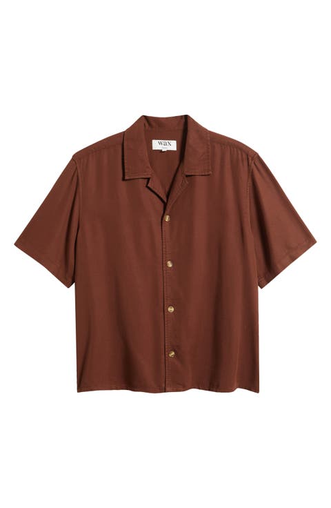 Curzon Solid Twill Camp Shirt
