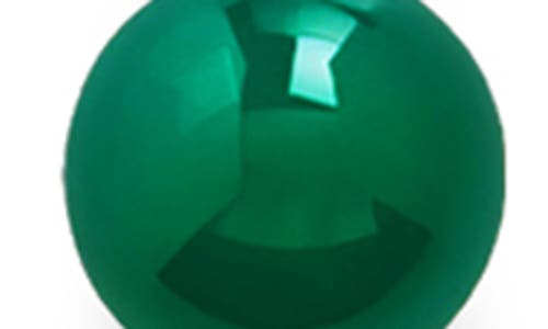 Monica Vinader Green Onyx Pendant Necklace In 18ct Gold Vermeil/green Onyx