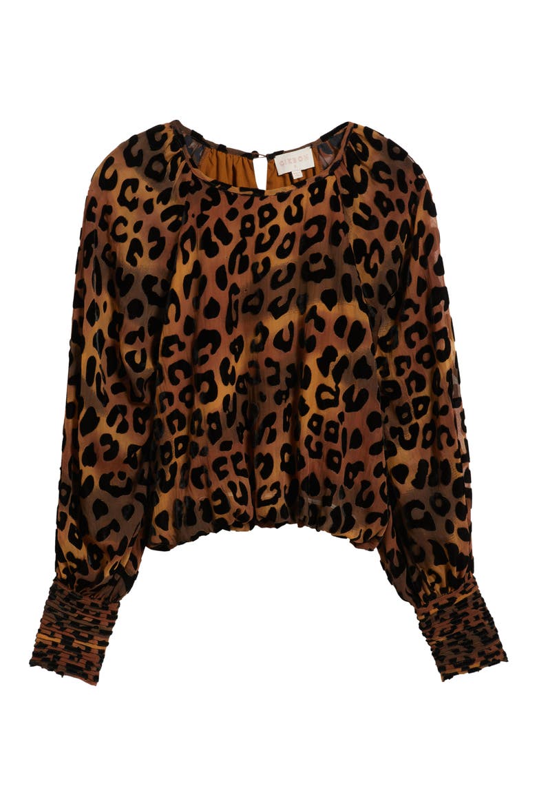 Lenny Burnout Top, Alternate, color, BROWN MULTI