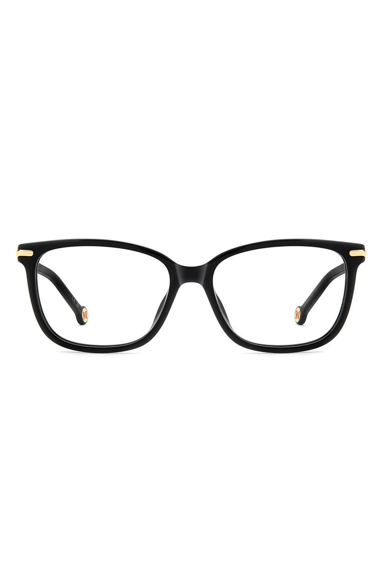 Carolina Herrera 54mm Square Reading Glasses, Main, color, 