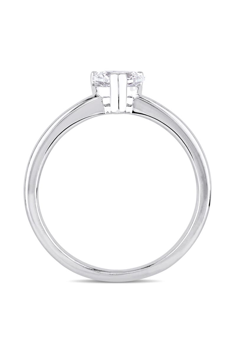 Julianna B. Diamond Solitaire Heart Engagement Ring 14k, Alternate, color, 14K White Gold