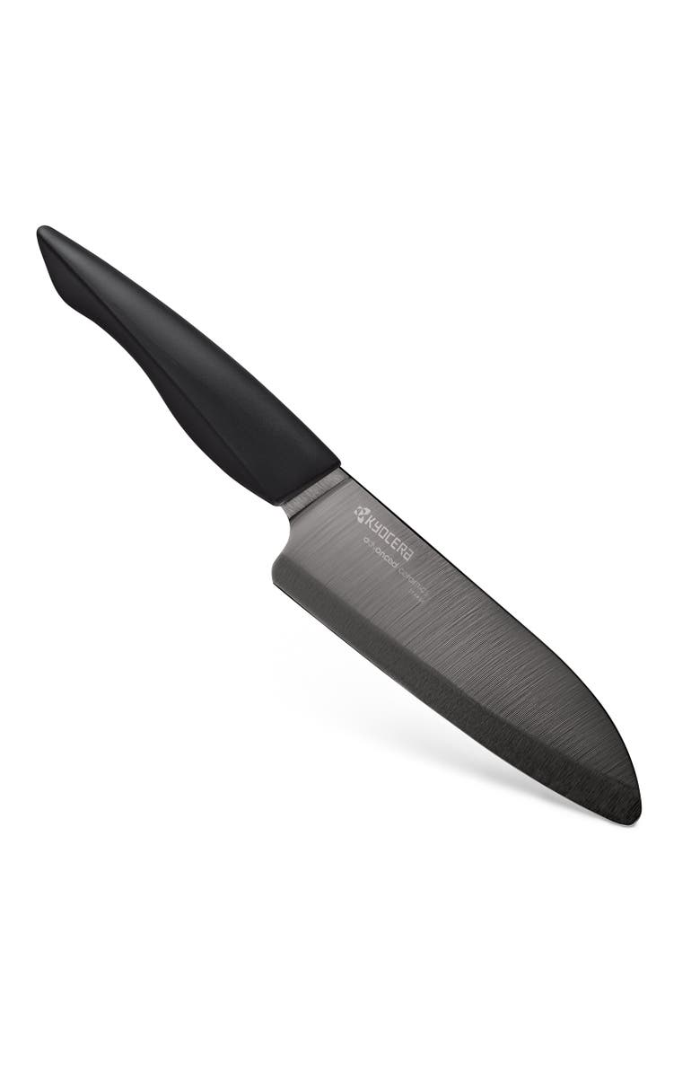 Kyocera INNOVATIONblack<sup>®</sup> 5.5-Inch Ceramic Santoku Knife, Main, color, Black