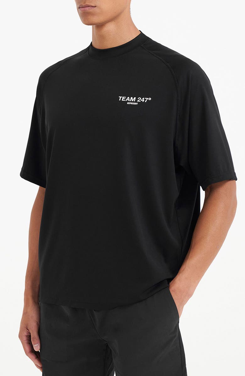 Represent Team 247 Oversize Graphic T-Shirt, Alternate, color, Jet Black