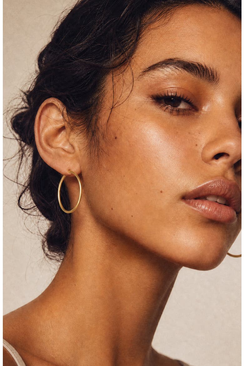 2-Tone Endless Earrings, Alternate, color, TWO TONE