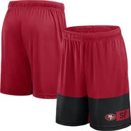 FANATICS Men's Fanatics Scarlet/Black San Francisco 49ers Big & Tall Best of the Best Performance Shorts